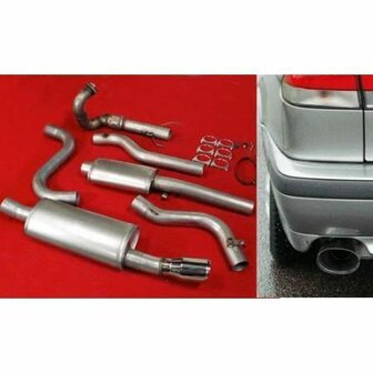 JT Superflow 3&quot; Sport Exhaust Saab 900 / 9-3 Turbo 1994-2002