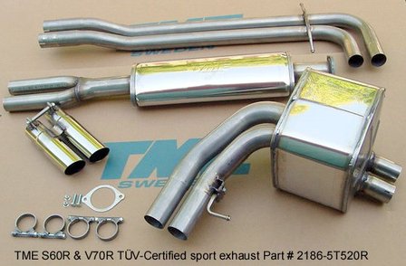 TME Sport Exhaust Volvo S60R / V70R AWD 2003-07